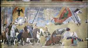The Battle of the Milvian Bridge, 312 AD, from the Legend of the True Cross, completed 1464 by Piero della Francesca